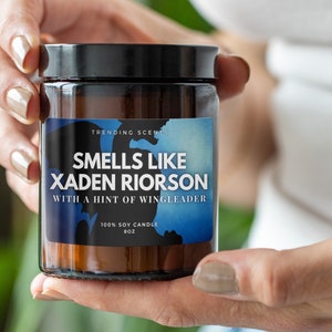 Fourth Wing Inspired Smells Like Xaden Riorson Candle | Bookish Candles | Fourth Wing Gift Candle | Gift for Book Lovers | Fourth Wing Merch