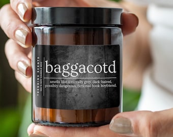 BAGGACOTD Smut Reader Bookish / Booktok Lover Candle | Bookish Gift | Dark Romance Reader Gift | Morally Grey Book Boyfriend | Spicy Book