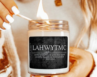 LAHWYTTC Smut Reader Bookish / Booktok Lover Candle | Bookish Gift | Dark Romance Reader Gift | Morally Grey Book Boyfriend | Spicy Book
