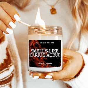 Zodiac Academy Inspired Smells like Darius Acrux Candle | Bookish Candles | Fantasy Reader Gift | Gift for Book Lovers | Bookish Merch