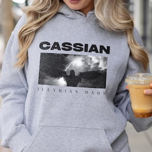 Acotar Cassian Inspired Hoodie Sweatshirt | Cassina Crewneck | SJM Inspired | Bookish Merch | Acotar Merch | Booktok Hoodie