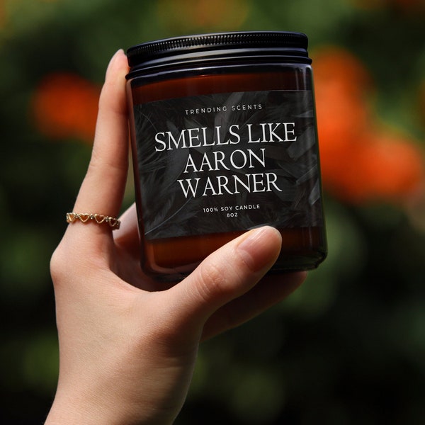 Smells Like Aaron Warner Candle | Shatter Me Inspired Candle | Bookish Candles | Bookish Gift Idea | Literary Gift | Bookish Merch