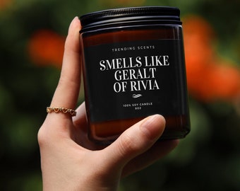 Smells Like Geralt Candle | Soy Wax Candle | Gift Candle | Funny Candles | Decor Candles | Soy Wax | Quote Candle | Handmade Candle