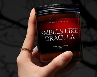 Smells Like Dracula Candle | Soy Wax Candle | Gift Candle | Funny Candles | Halloween Lover | Birthday Gift Idea | Dracula Fan