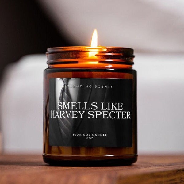 Smells Like Harvey Specter Suits Inspired Candle | TV Inspired | Novelty Gift | Suits TV Show Inspired Candle | Gift For Friend | Mike Ross