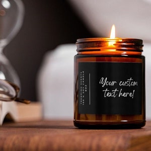 Custom Candle | Personalized Gift Candle | Gift For Him | Gift For Her | Custom Gift | Custom Text Gift | Soy Wax Candle | Personalized Gift