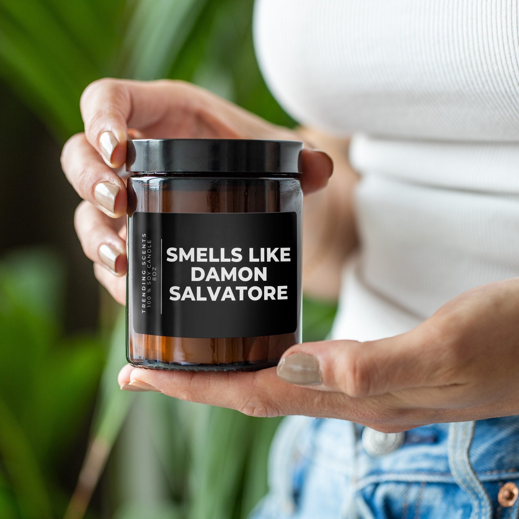 Smells Like Damon Salvatore Candle TVD Inspired Soy Wax Candle Gift
