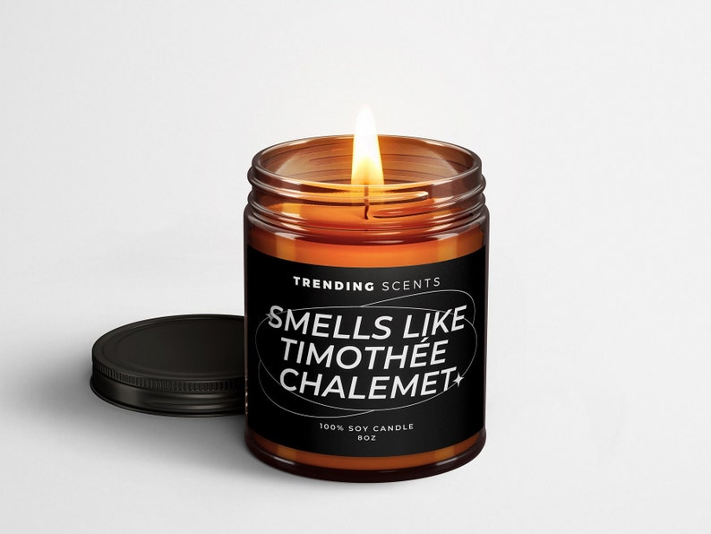 Smells Like Timothée Chalamet Candle Soy Wax Candle Gift Candle Candles