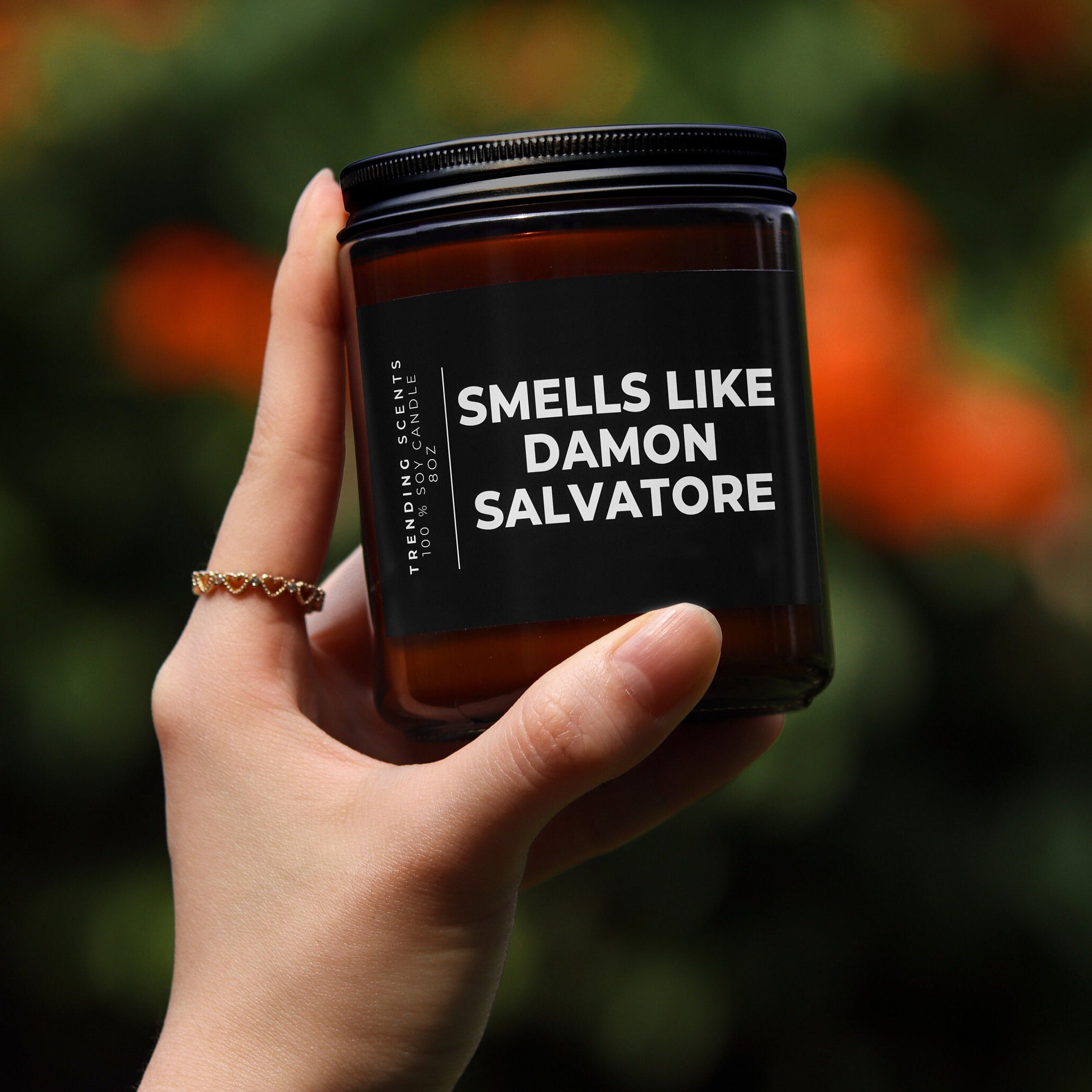 Smells Like Damon Salvatore Candle TVD Inspired Soy Wax Candle Gift