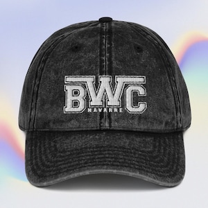 Fourth Wing Inspired Embroided BWC Navarre (Basgiath College) Vintage Style Embroidery Cap / Baseball Hat | Fourth Wing Inspired Merch