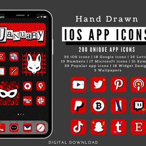 Anime Aesthetic App Icons, iOS App Icons for Magna Lovers, iOS App Icon Pack, iOS 14 App Icons, iPhone Icons for Comic Book Lovers image 10