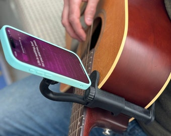 Acoustic Guitar "MagSafe" Phone holder! Easy on-Easy Off