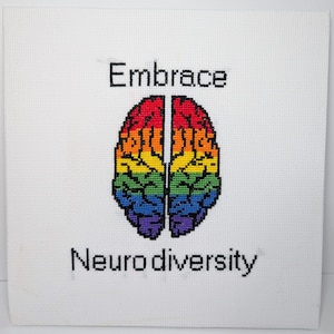 Embrace Neurodiversity Cross-Stitch