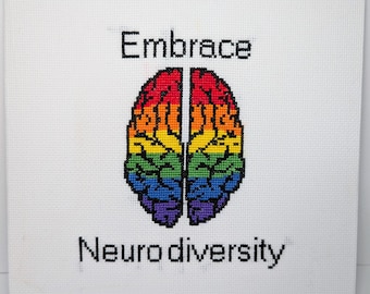 Embrace Neurodiversity Cross-Stitch