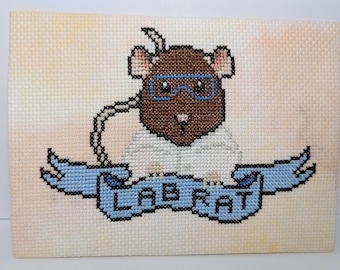 Lab Rat Cross-Stitch