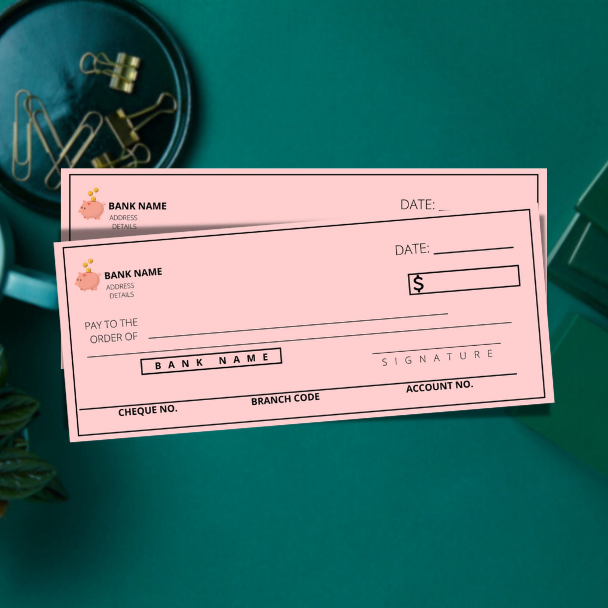 Blank Cheque Blank Checks Blank Check Template Svg Etsy UK