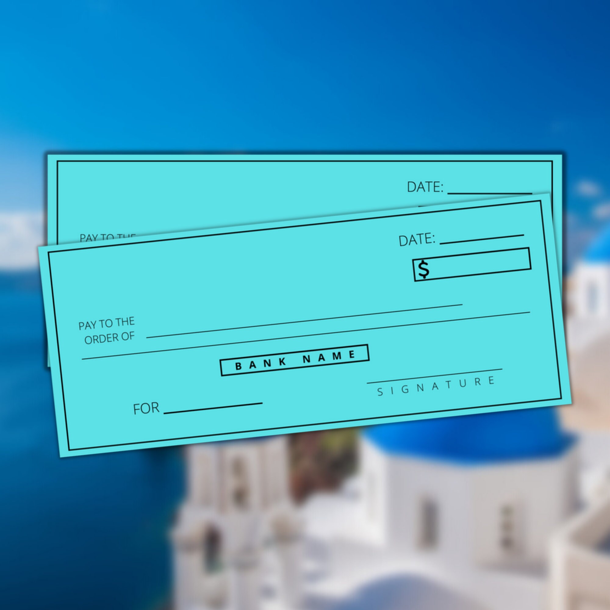 Blank Cheque Blank Checks Blank Check Template Svg Etsy