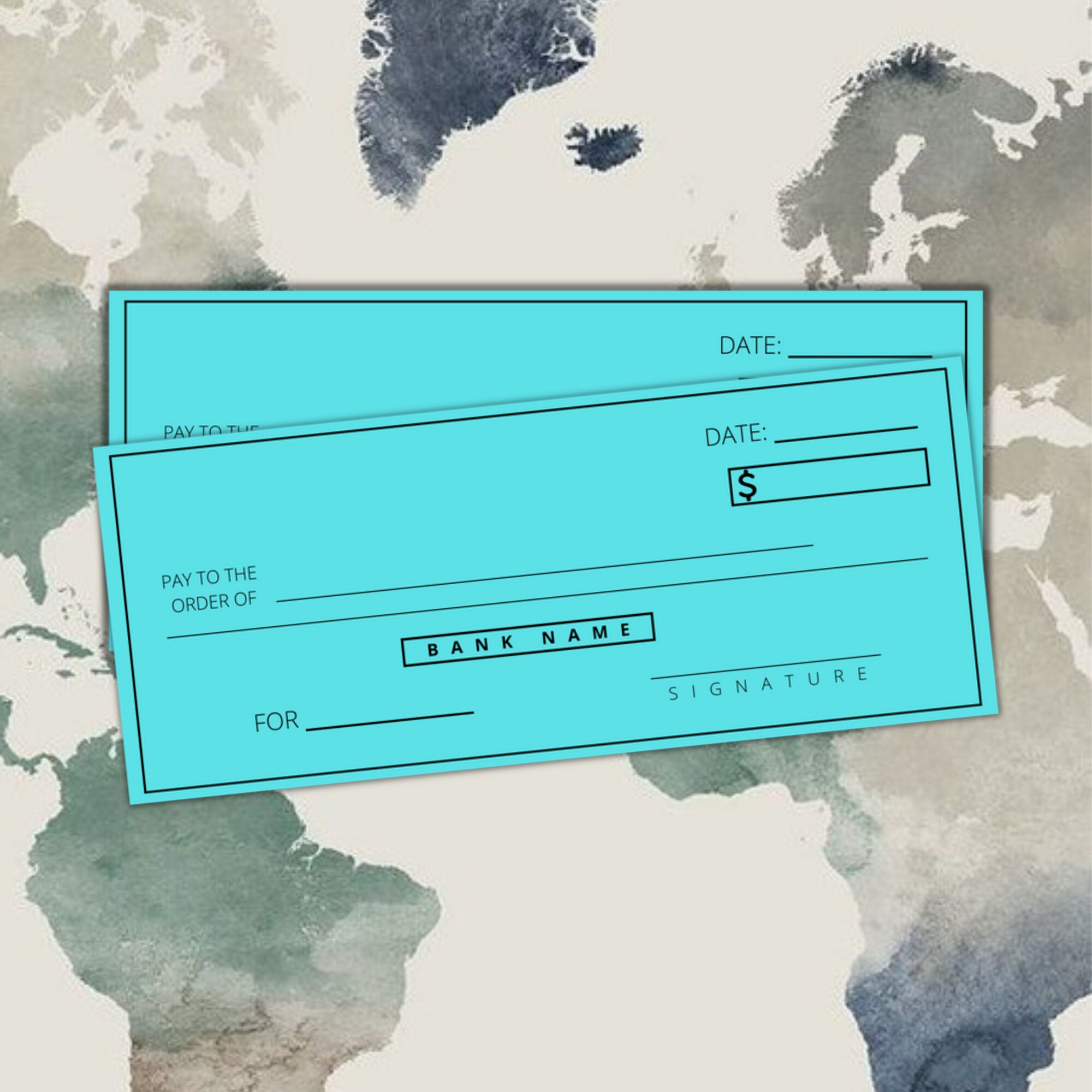 Blank Cheque Blank Checks Blank Check Template Svg Etsy