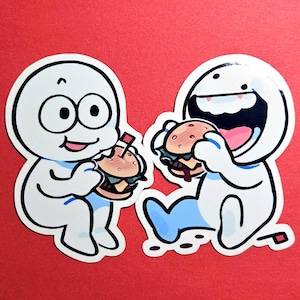 Burger Buddies: Matching Glossy Stickers