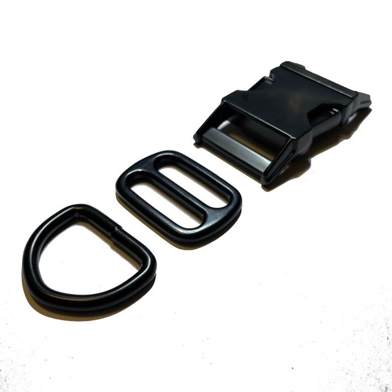 DIY Dog Collar Hardware Kit Metal Buckle Tri Glide and D Etsy