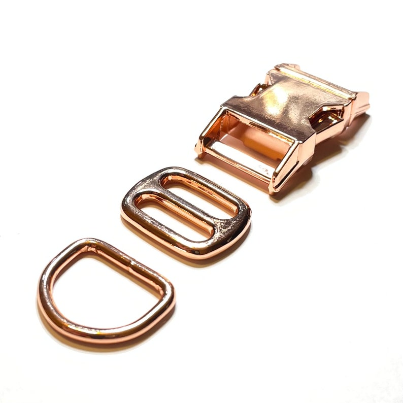 DIY Dog Collar Hardware Kit Metal Buckle Tri Glide and D Etsy