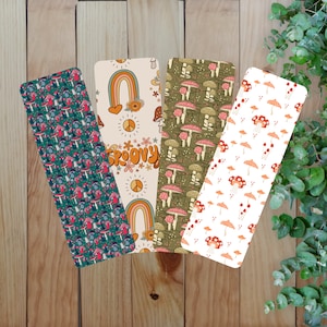Mushroom Collection Bookmarks, Handmade bookmark, Bookish gift, Mushroom lover, Book lover gift, Readers gift