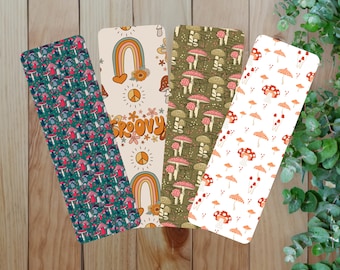 Handmade Mushroom Collection Bookmark: Book Lover Gift