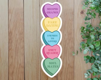 Bookmarks: Romance tropes, Book Lover Gift, Bookish accessory
