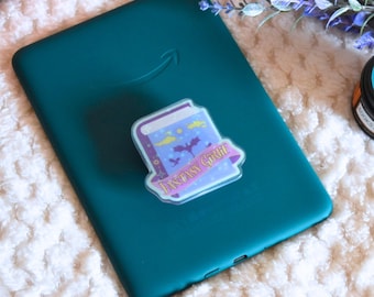 Fantasy Girlie Holographic Kindle Grip, Kindle Holder, E-reader Accessory