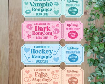 Bookmark: Holographic, Book lover gift, Romance tropes, Bookish accessories