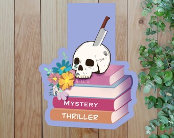 Magnetic Bookmark: Thriller, Holographic, Gift for readers