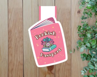 Magnetic Bookmark: Holographic Bookish Passport, Book Lover Gift
