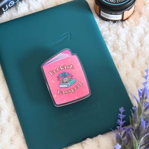 Bookish Passport Kindle Grip, Kindle Holder, E-reader Accessory