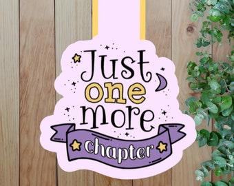 Magnetic Bookmark: Just One More Chapter, Book Lover Gift, Reader Gift