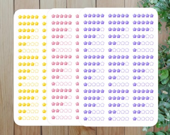 Rating Stars Sticker Sheet: Book Review, Scrapbook Stickers
