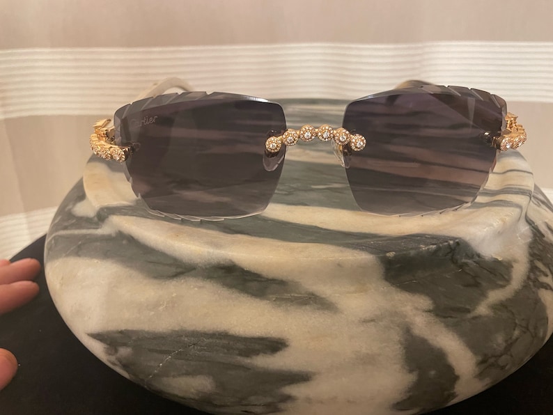 cartier glasses white buffs