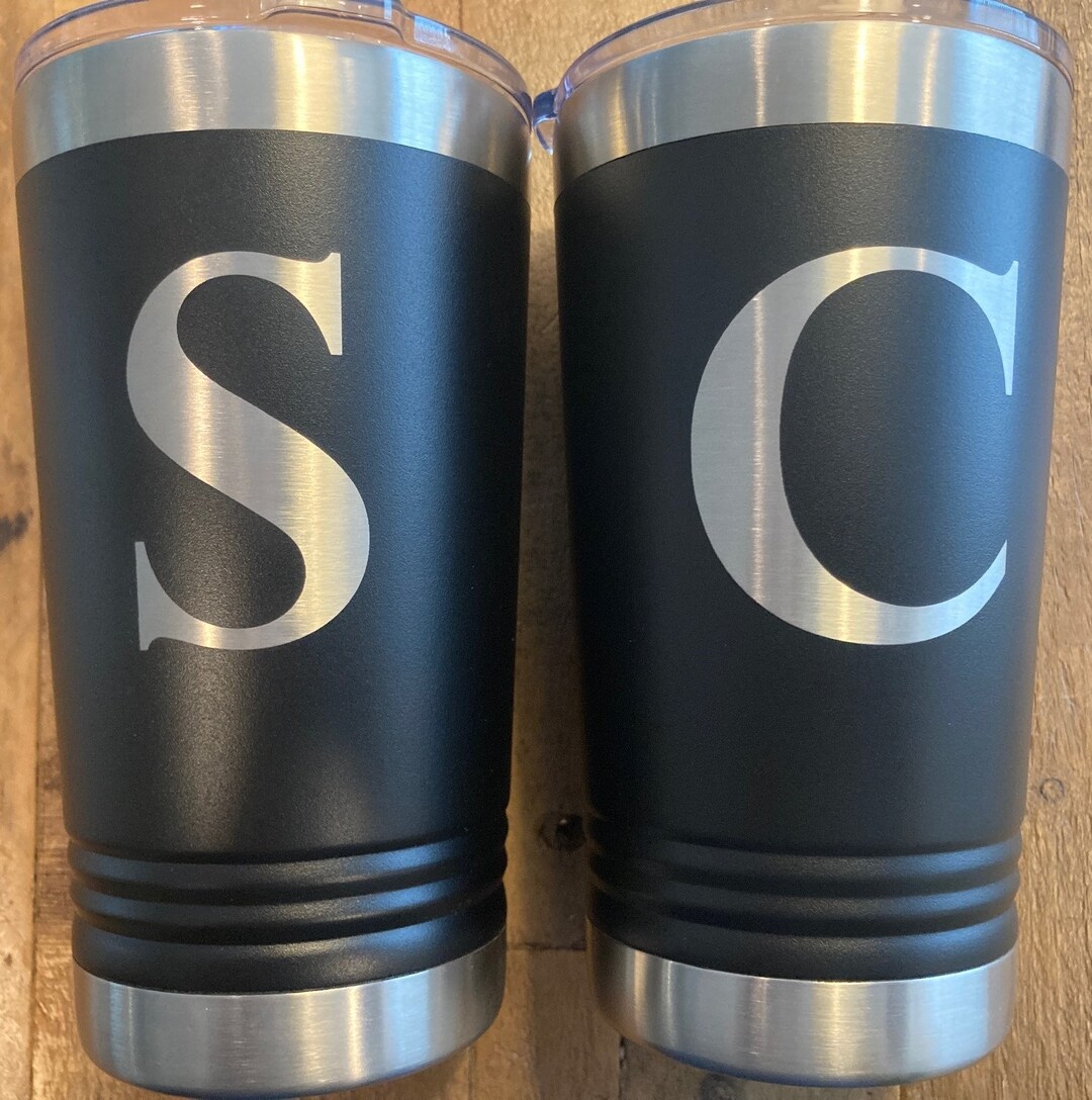 Personalized 16oz Stainless Steel Tumbler, Laser Engraved Tumbler ...