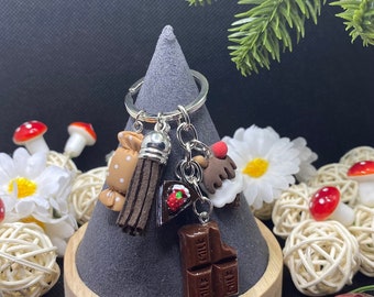 Porte clé tout chocolat et gâteaux