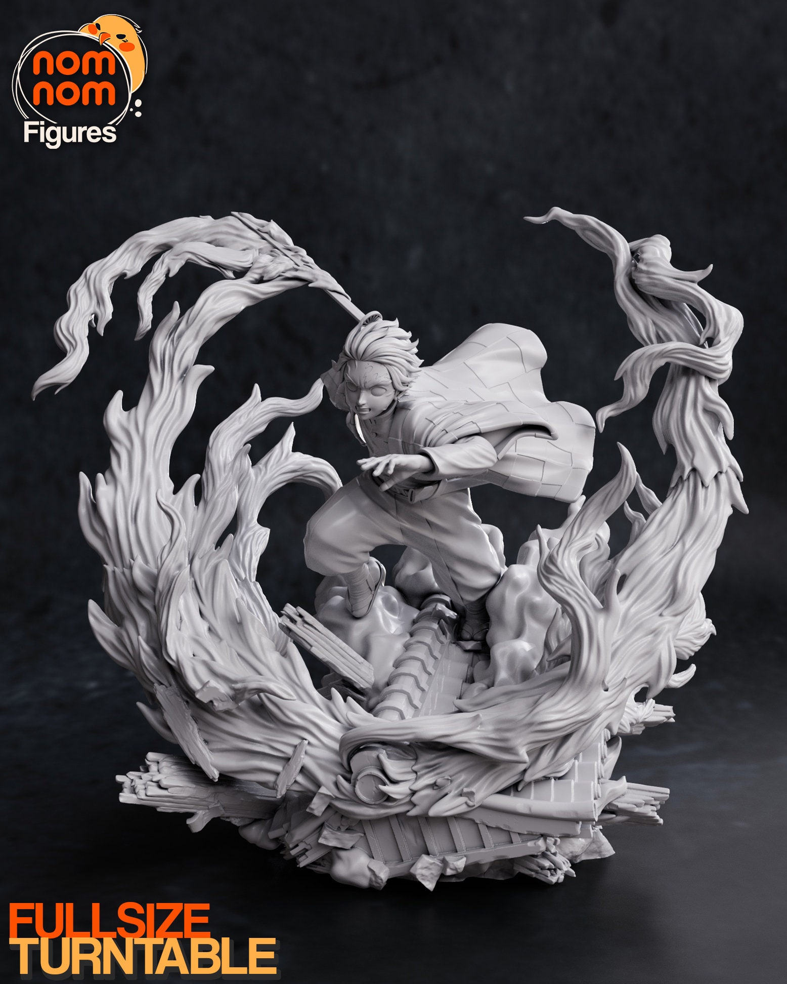 STL file DEMON SLAYER TANJIRO KAMADO Statue 🇯🇵・3D printer design to  download・Cults
