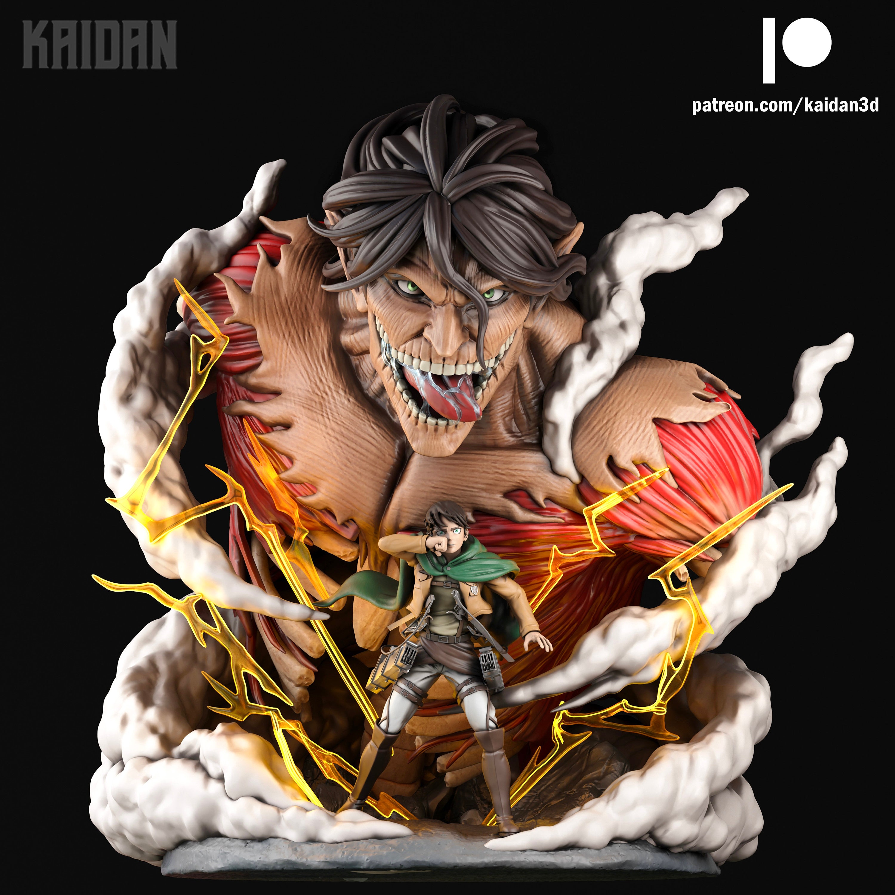 Attack on titan online exhibition Attack Titan Eren Yeager Diorama