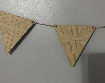 Jubilee celebration bunting, paint yourself mdf