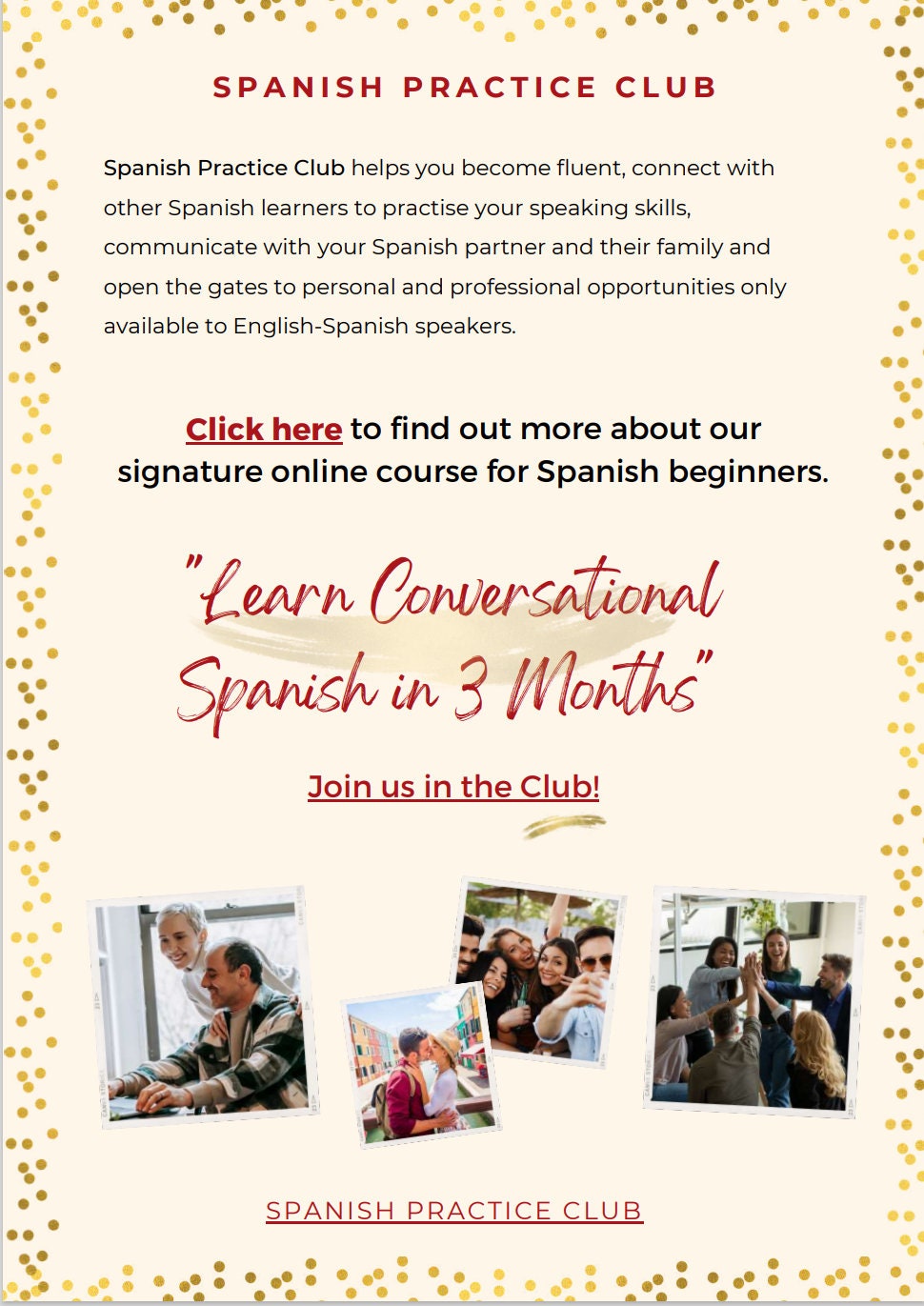 Learn Spanish Online in 3 Months