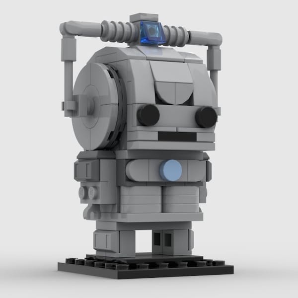Custom "Dr Who" Cyberman BrickHeadz™ | Custom Kit made with genuine LEGO Bricks | PDF Instructions Included