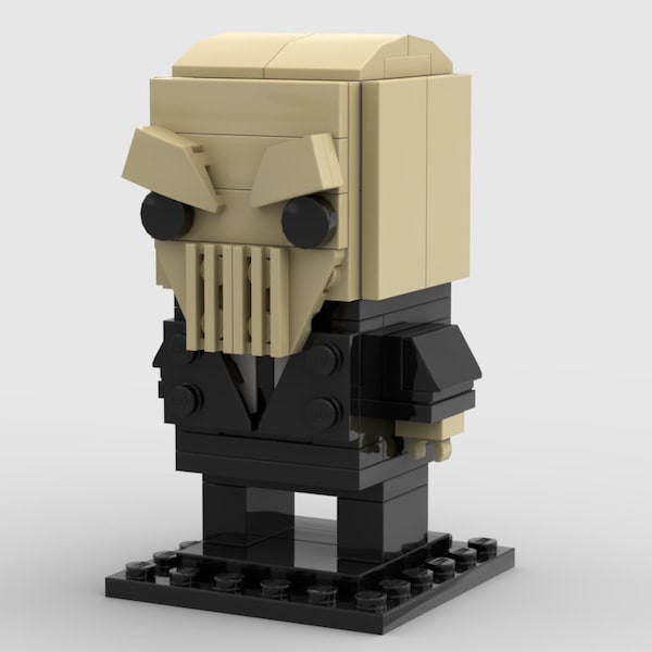 Custom "Dr Who" The Silence BrickHeadz™ | Custom Kit made with genuine LEGO Bricks | PDF Instructions Included