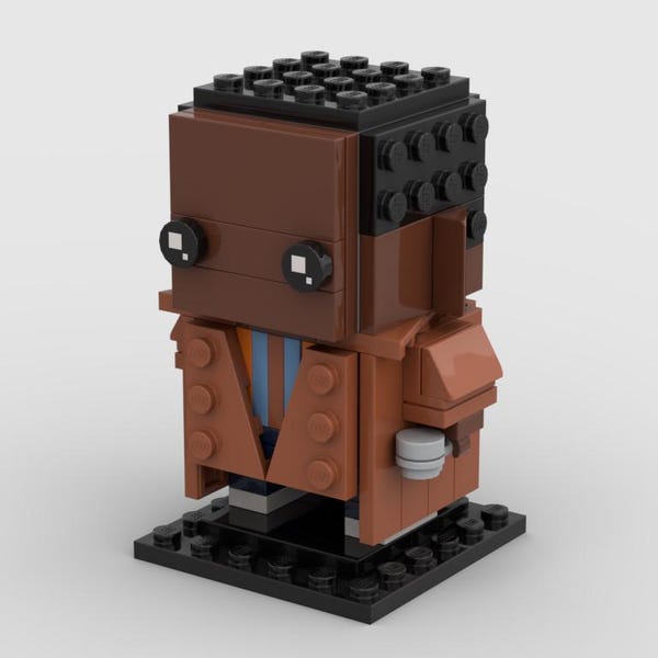 Custom "Dr Who" Ncutia Gatwa  BrickHeadz™ | Custom Kit made with LEGO Bricks | PDF Instructions Included
