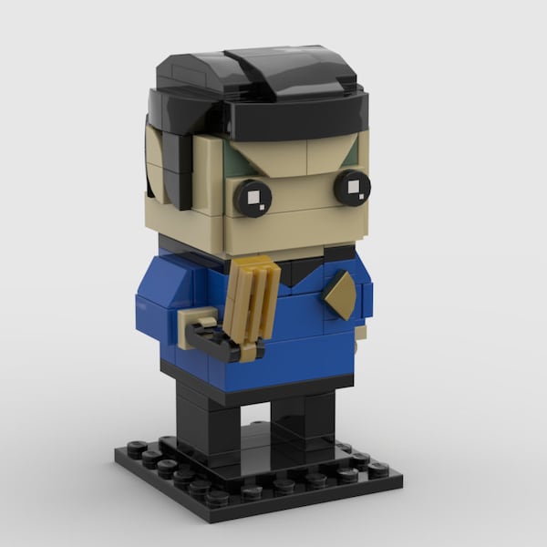 Custom "Star Trek" Spock BrickHeadz™ | Custom Kit made with genuine LEGO Bricks | PDF Instructions Included