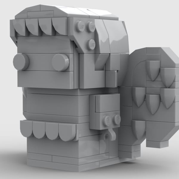 Custom "Dr Who" Weeping Angel BrickHeadz™ | Custom Kit made with genuine LEGO Bricks | PDF Instructions Included