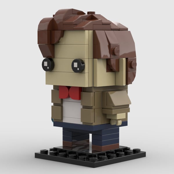 Custom "Dr Who" Matt Smith  BrickHeadz™ | Custom Kit made with genuine LEGO Bricks | PDF Instructions Included