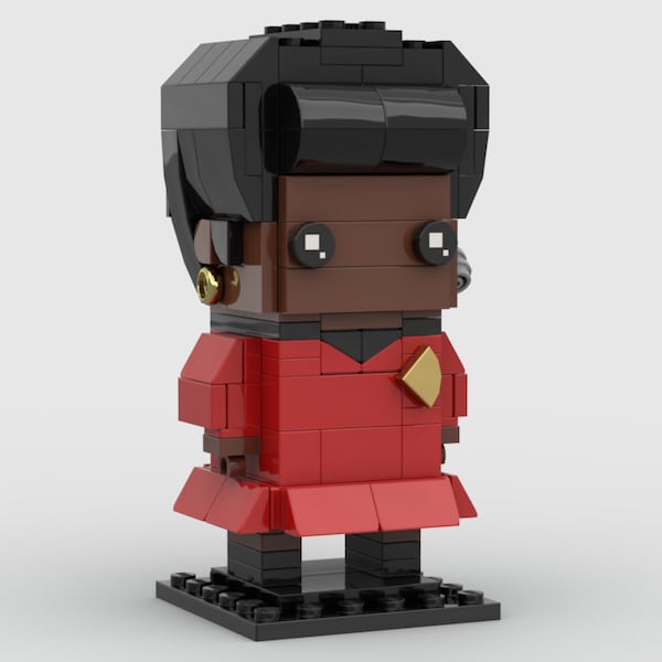 Custom "Star Trek" Uhura  BrickHeadz™ | Custom Kit made with genuine LEGO Bricks | PDF Instructions Included