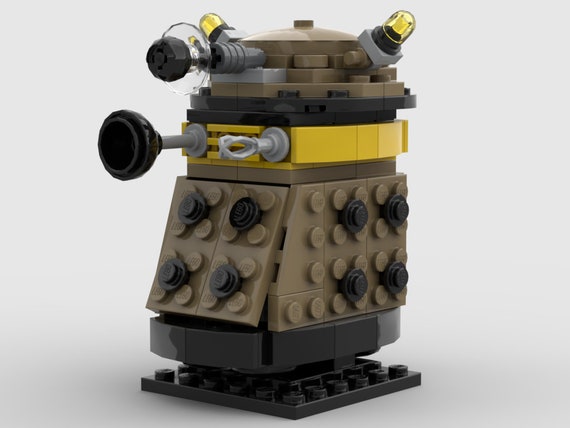 Custom Dr Who Dalek BrickHeadz Custom Kit Made With LEGO Bricks Genuine LEGO Bricks Instructions Included